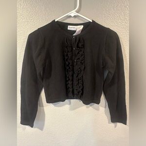 Blueberi boulevard girls black cardigan size 14 NWT